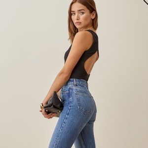 Reformation Gazala Cutout Tank, NWT, size XS, Black